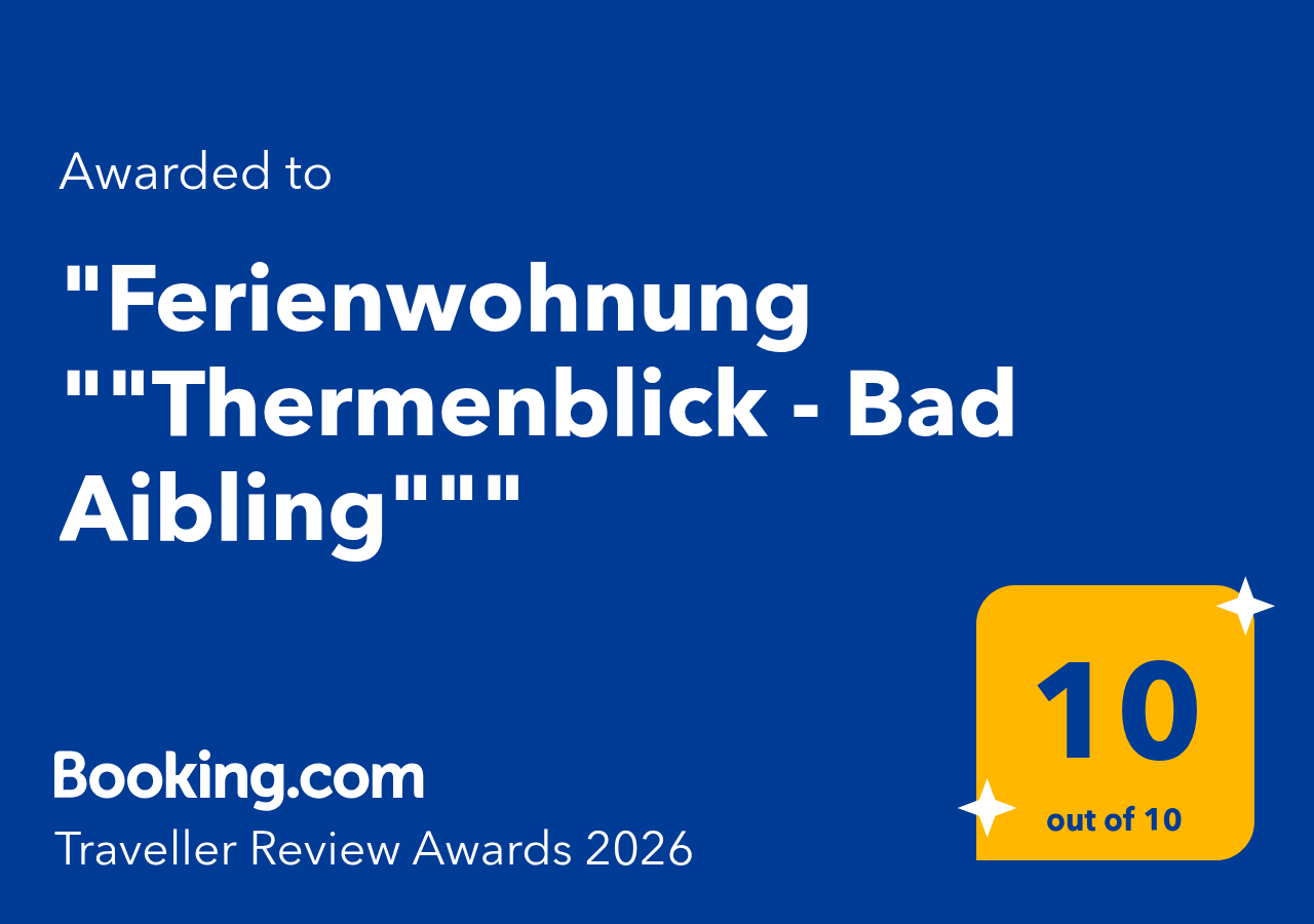 Booking.com Traveller Review Award 2026 – 10 von 10